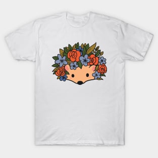 Hedgehog with flowers T-Shirt